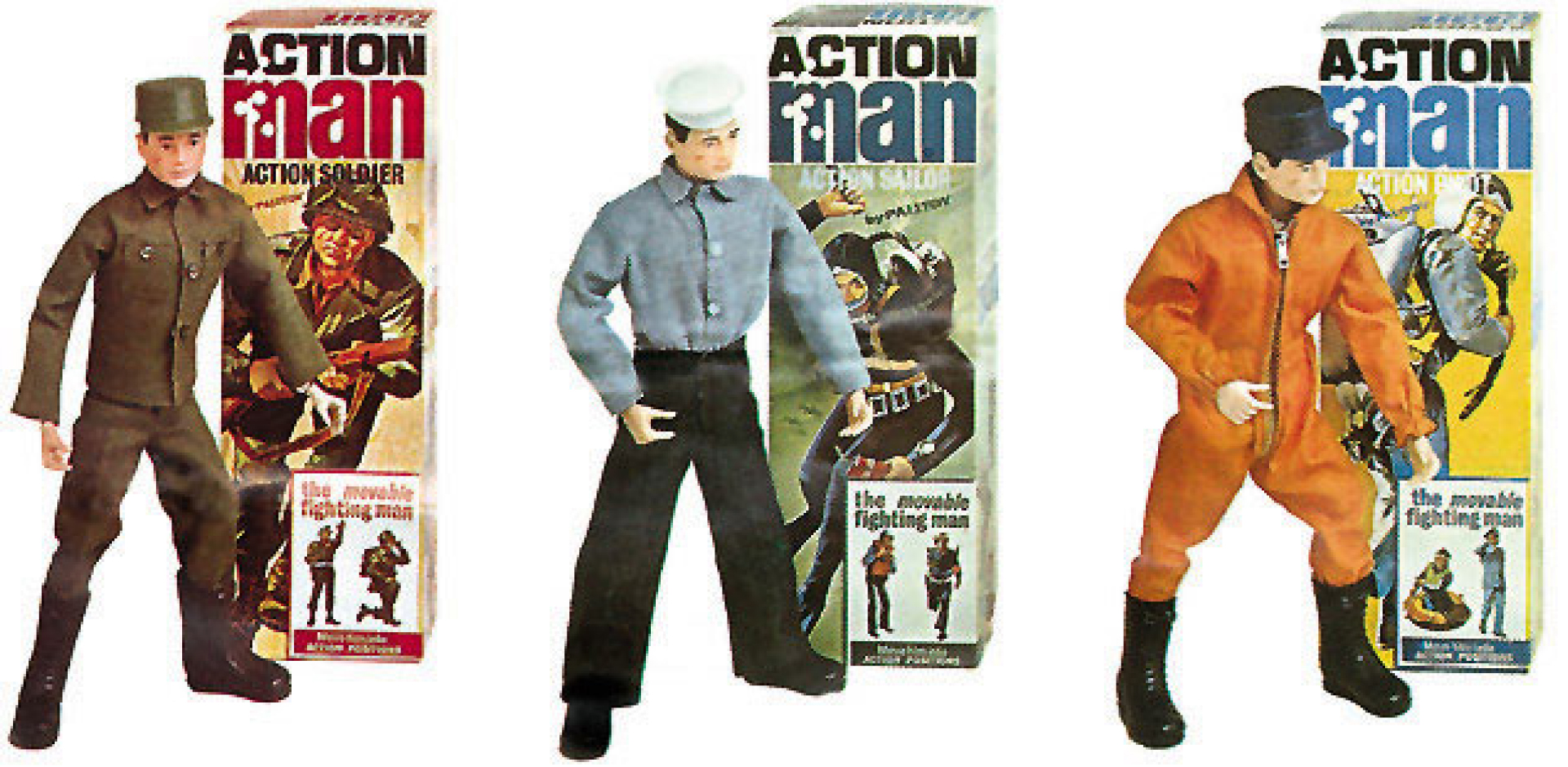 black action man doll